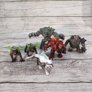 Schleich Eldrador Creatures Figure Lot – Lava, Stone & Ice Monsters